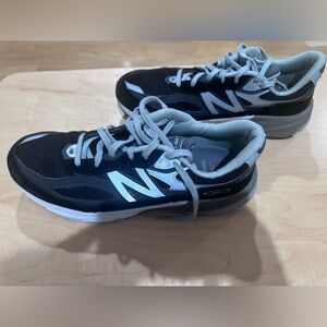 Worn once, pristine MADE IN THE USA New Balance 990v6, black, size 13.